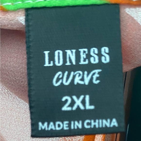 Bright Colored Floral Sheer Lightweight Long Sleeve Top - Picture 4 of 4